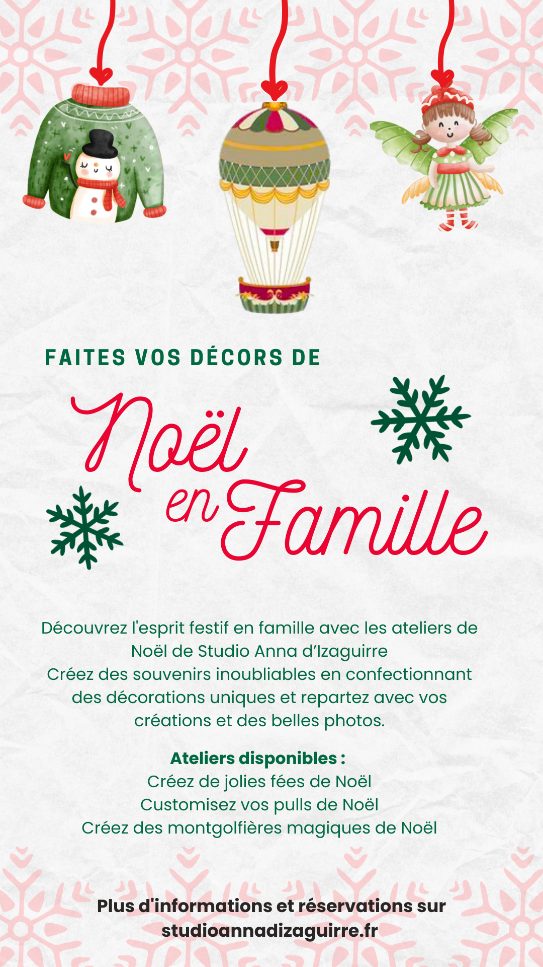 Ateliers de Noël en famille