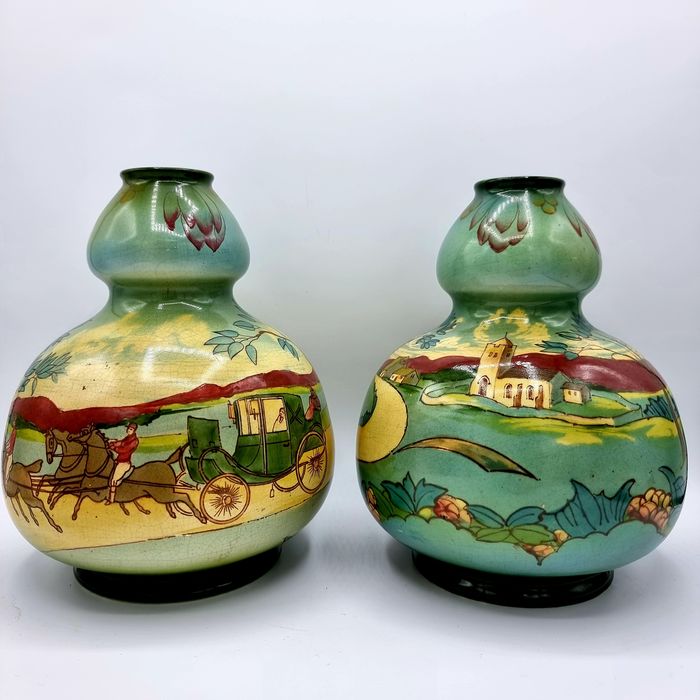 Ensemble de vases - Faïence - S Fielding & Co  1880-1913